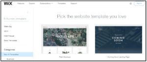 Wix templates