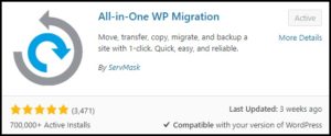 All in one migration plugin