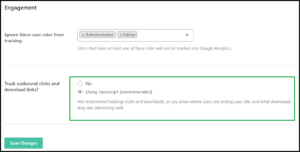 enable tracking in moster insights