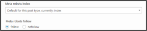 Yoast indexing options