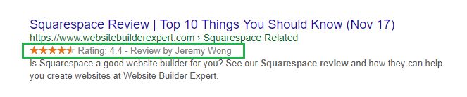rich snippets in SERPS